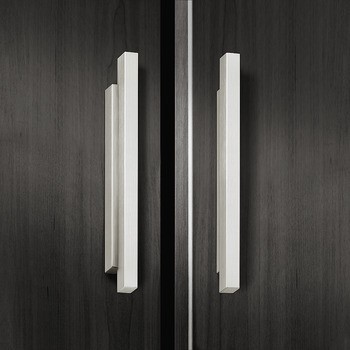 Nábytková úchytka, prstová úchytka, hliník, hranatá, Häfele Déco H1355