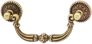 Nábytková úchytka, sklopná úchytka, mosaz, Häfele Déco