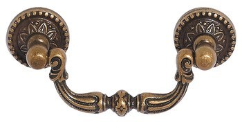 Nábytková úchytka, sklopná úchytka, mosaz, Häfele Déco