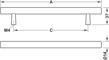 Nábytková úchytka, Úchytka se soklem, dřevo