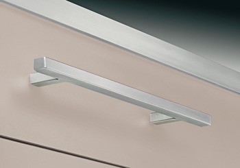 Nábytková úchytka, úchytka se soklem, nerez, hranatá, Häfele Déco