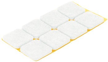 Nábytkový kluzák, čtvercový, samolepicí, syntetický filc