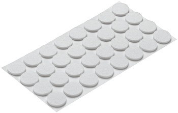 Nábytkový kluzák, kulatý, samolepicí, syntetický filc