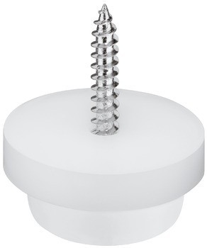 Nábytkový kluzák, plast, výška 10 mm, se šroubem
