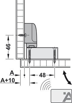 Nábytkový zámek, EFL 50, zámek provozovaný na baterii