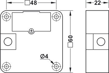 Nábytkový zámek, EFL 51, síťově napájený zámek