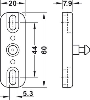 Nábytkový zámek, EFL 51, síťově napájený zámek