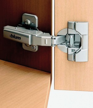 Nábytkový závěs 30°, Blum Clip Top Blumotion 95°, pro rohové skříňky s naloženými čely