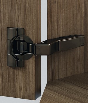 Nábytkový závěs 45°, Blum Clip Top Blumotion 110°, pro rohové skříňky se zarovnanou přední stranou