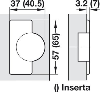 Nábytkový závěs, Blum Clip Top 120°, plně naložená montáž, včetně nebo bez automatické zavírací pružiny