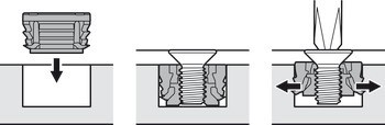 Nábytkový závěs, Blum Expando T, Clip Top Blumotion 110°