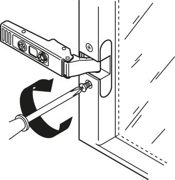 Nábytkový závěs, Clip Top 95°, plně naložená montáž, k přišroubování