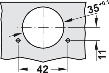 Nábytkový závěs, Grass Tiomos 110°, plně naložená montáž