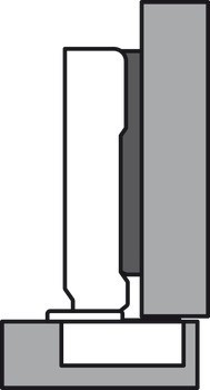 Nábytkový závěs, Grass Tiomos 110°, plně naložená montáž