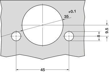 Nábytkový závěs, Grass Tiomos 110°, plně naložená montáž