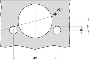 Nábytkový závěs, Grass Tiomos 155°, plně naložená montáž