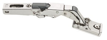 Nábytkový závěs, Häfele Metalla 510 A/SM 110°, plně naložená montáž, pro skleněné a zrcadlové dveře