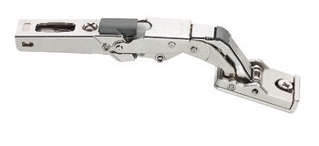 Nábytkový závěs, Häfele Metalla 510 A/SM 110°, plně naložená montáž, pro skleněné a zrcadlové dveře