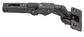 Nábytkový závěs, Häfele Metalla 510 A/SM 110°, pro falcové a profilové dveře, plně naložená montáž