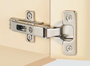 Nábytkový závěs, Häfele Metalla 510 push A/SM 110°, polonaložená montáž/oboustranná montáž