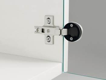 Nábytkový závěs, Häfele Metalla Mini A 95° pro skleněné dveře, plně naložená montáž