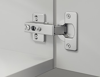 Nábytkový závěs, Häfele Metallamat A/SM 110°, polonaložená montáž/oboustranná montáž