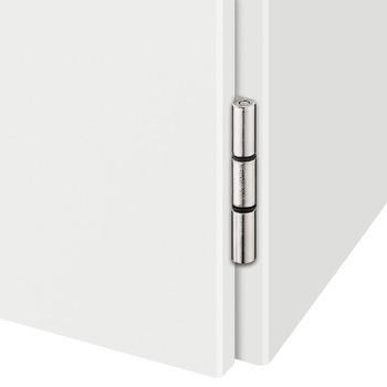 Nábytkový závěs, pro falcové dveře, s pohledovou miskou, mezera 6 mm