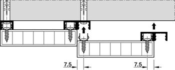 Nacvakávací profil, Montážní systém pro panely k nacvaknutí