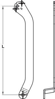 Náhradní výklopné rameno, pro zdvihací rovnoběžné kování Häfele Free up E