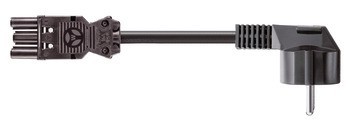 Napájecí kabel, s rohovou Schuko zástrčkou a GST18