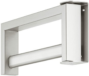 Nástěnný šatní regál, naklápěcí, montáž na stěnu, nerez