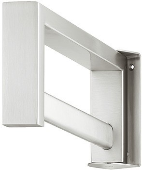 Nástěnný šatní regál, naklápěcí, montáž na stěnu, nerez