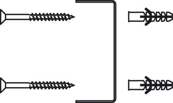 Nástěnný šatní regál, naklápěcí, montáž na stěnu, nerez
