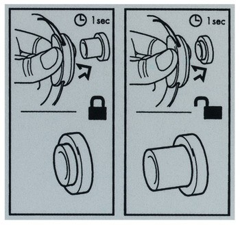 Návod k obsluze, K nalepení, pro sadu zámku skříňky LockerLock LL 100 a LL 200 Dialock