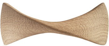 Oblouková úchytka, dřevo