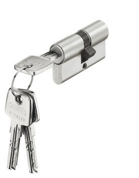 Oboustranná profilová vložka, Mosaz, Abus, společný uzávěr, s prostupovou spojkou