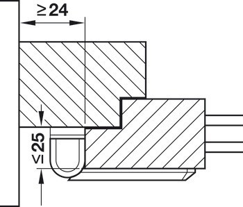 Ochrana závěsu, FAS 101, Abus, 123 mm