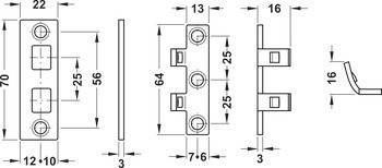 Ochrana závěsu, TAS 102, Abus, nerez