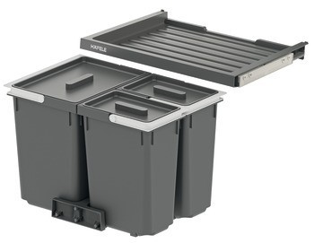 Odpadkové koše, 1 x 13 a 2 x 10 litrů, Häfele