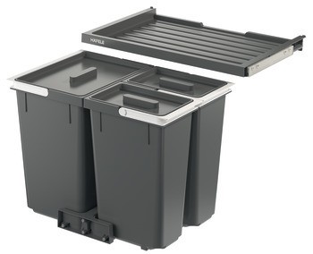 Odpadkové koše, 1 x 16 a 2 x 7 litrů, Häfele