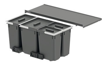 Odpadkové koše, 1 x 18, 1 x 26 a 2 x 12 litrů, Häfele