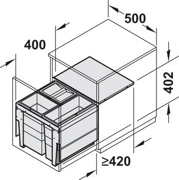 Odpadkové koše, Hailo Triple XL