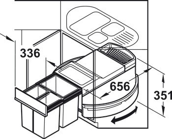 Odpadkové koše, Hailo Rondo
