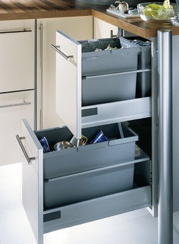 Odpadkové koše, 1 x 21, 1 x 13,5 a 1 x 6 litrů