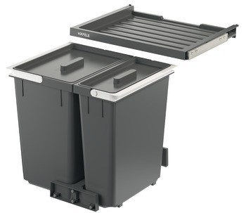 Odpadkové koše, 1 x 26 a 1 x 14 litrů, Häfele
