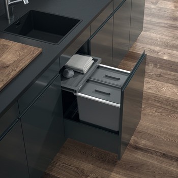 Odpadkové koše, 1 x 26 a 1 x 14 litrů, Häfele