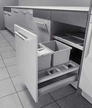 Odpadkové koše, 2 x 18 a 2 x 8 litrů, Separato-K