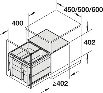 Odpadkové koše, Hailo Triple XL