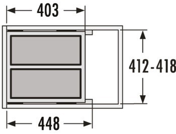 Odpadkové koše, Hailo Euro Cargo-S 3610