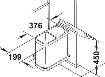 Odpadkové koše, Hailo Duo 8/8